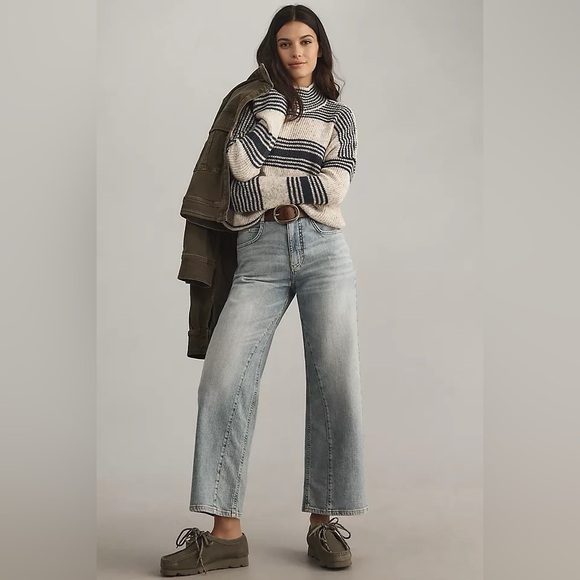 Pilcro Denim - NWT Anthropologie Pilcro The Ellis Tapered Barrel Jeans, Size 29L